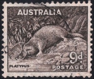Australia SC#174 9d Platypus (1943) Used