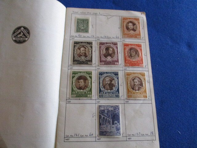 VATICAN COLLECTION IN APPROVAL BOOK, MOSTLY ALL MINT