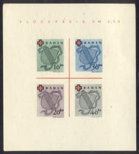 GERMANY #5NB4a Unused - 1949 Arms S/S