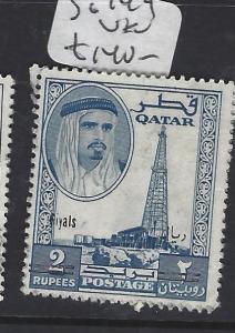 QATAR   (P0503B)  SHEIKH 2R REVALUED SG 149   VFU 