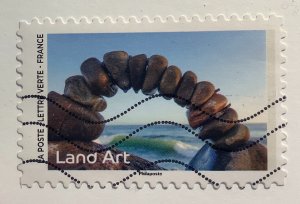 France 2024 Scott 6571 used -  Land Art : Art Installations in Nature