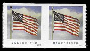 PCBstamps  US #5052 Coil Pair 94c(2x{47c})U.S. Flag, MNH, (2)