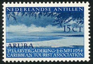 Netherlands Antilles Scott 231 Unused HOG -1954 Carib. Tourist Assoc. -SCV $6.00
