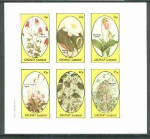 Grunay 1982 Flowers #12 (Columbine, Water Lily, Moccasin,...