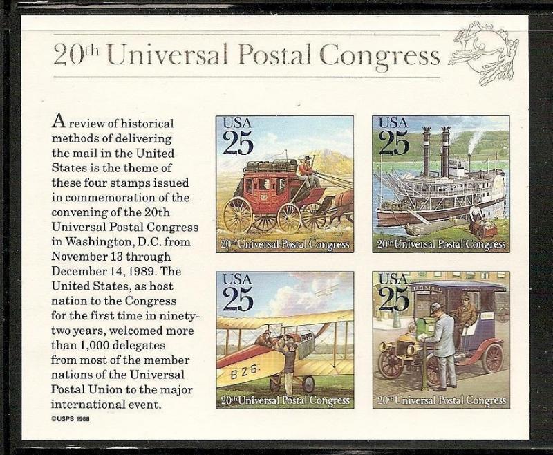 USA SC # 2438 MNH Souvenir Sheet 