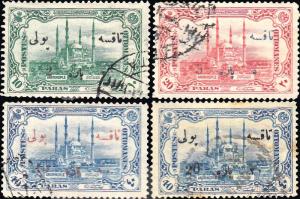 Turkey Scott J59-J62 Used.