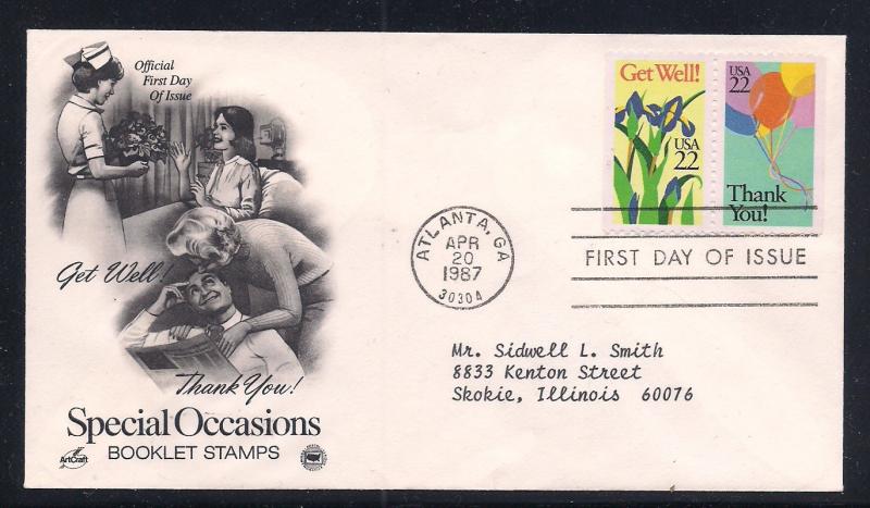 US FDC Sc.# 2268 2269 Special Occasions K203