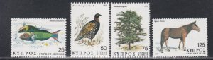 Cyprus # 516-519, Fish, Birds, Animals, Mint NH, 1/2 Cat