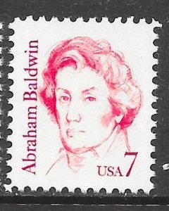 USA 1850: 7c Abraham Baldwin, MNH, F-VF