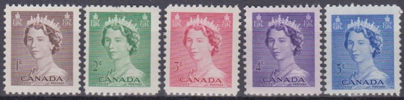 Canada #325-9 MNH F-VF (S10233)