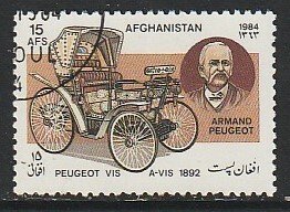 1984 Afghanistan - Sc 1102 - used VF - 1 single - Peugeot