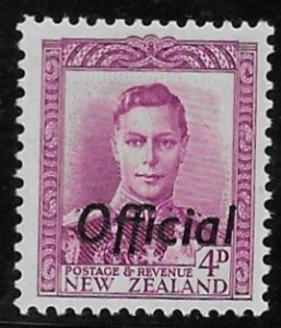 New Zealand O-94   1946  4d  fine mint hinged