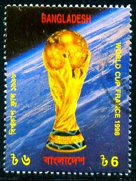 Trophy, 1998 WC Soccer Champs. France, Bangladesh SC#566