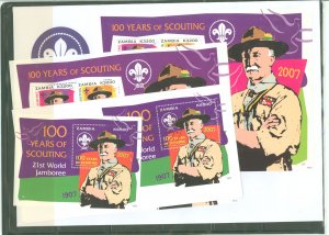 Zambia #1087-1088 Mint (NH) Souvenir Sheet (Scouts)