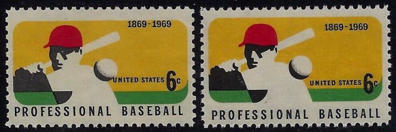 1381 Color Shift Error / EFO Professional Baseball Mint NH (Stk4)