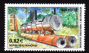 Mayotte MNH Scott #180 82c Abandoned Sugar Processing Equipment