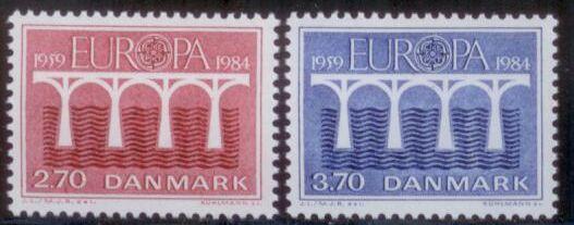 Denmark 1984 SC#755-6 MNH-OG L251