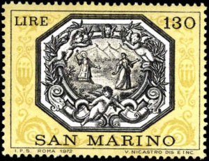 San Marino #773-776, Complete Set(4), 1972, Art, Never Hinged