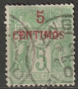 French Morocco 1899 Sc 2a used type I Tanger CDS