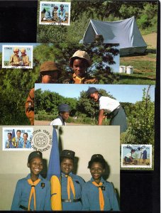 Ciskei (South Africa) Sc 77-80 First Day Max cards (set of 4)