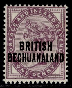 BRITISH BECHUANALAND QV SG33, 1d lilac, NH MINT.