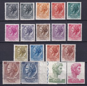 1955-58 - ITALY - SC# 673B-690A - MNH **