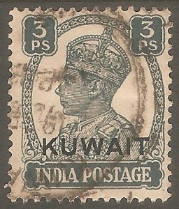 KUWAIT Sc# 59 USED F King George VI KGVI