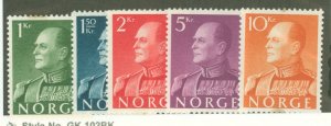 Norway #370-374  Single (Complete Set)