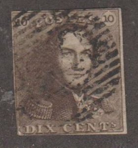 Belgium Scott #3 Stamp - Used Single