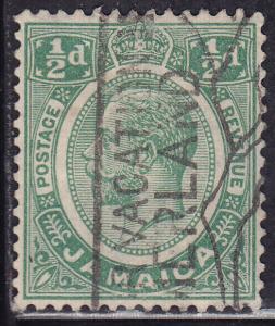 Jamaica 101 King George V ½d 1921