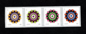  4722-25, Kaleidoscop Coil of 4 2013 46c VF MNH