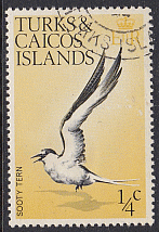 Turks and Caicos #265 F-VF Used Bird