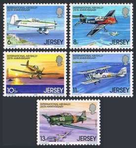 Jersey 208-212, MNH. Michel 198-202. 25th International Air Rally, 1979.