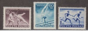 Poland Scott #628-629-630 Stamps - Mint NH Set