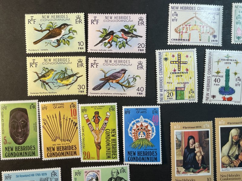 NEW HEBRIDES (BRITISH) # 259-279-MINT NEVER/HINGED--6 COMPLETE SETS--1978-80