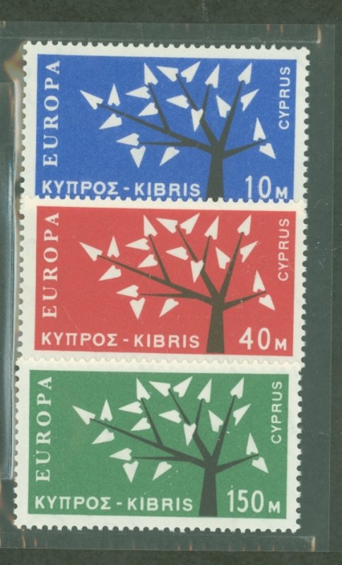 Cyprus #219-221 Unused Single (Complete Set)