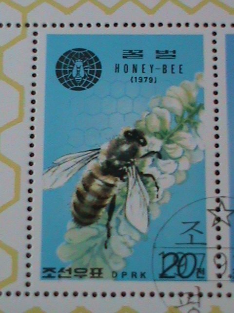 ​KOREA 1979-SC#1900a COLORFUL BEAUTIFUL LOVELY HONEY BEES-CTO S/S-VERY FINE