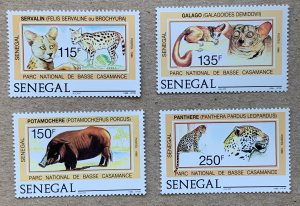 Senegal 1987 Mammals subset of 4, MNH.  Scott 741-744, CV $6.65