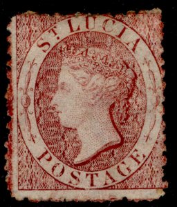 ST. LUCIA QV SG5ax, 1d lake, M MINT. Cat £70.