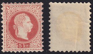 Austria - 1876 - Scott #36 - MH - Franz Josef