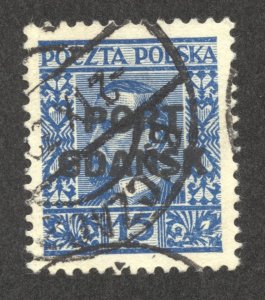 Poland Scott 1K23 ULH - 1931 PORT GDANSK Offices in Danzig O/P - SCV $6.00