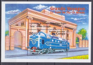 2001 Congo (Kinshasa) 1584/B101 Locomotives 6,50 €