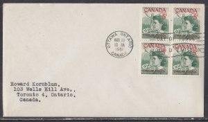 Canada Scott 392 Blk 4 FDC - E. Pauline Johnson