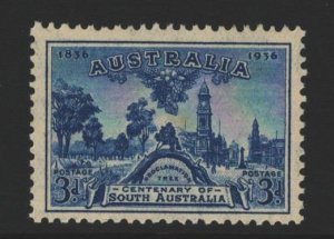 Australia Sc#160 MH - 1 tone spot