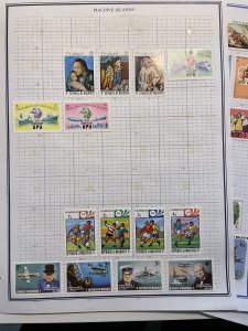 Collection of Maldives stamps