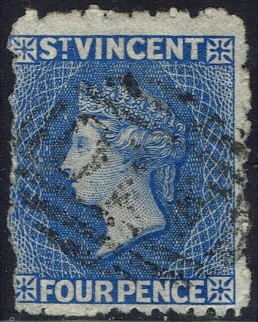 ST VINCENT 1881 QV 4D WMK STAR UPRIGHT USED