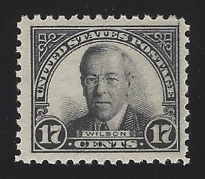 US #623 1925 Black Unwmk Perf 11 Mint OG LH F-VF Scv $12