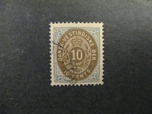 Danish West Indies #10 used  b23.7 694