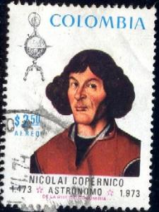 500th Ann Birth of Nicolaus Copernicus, Colombia SC#C593 use