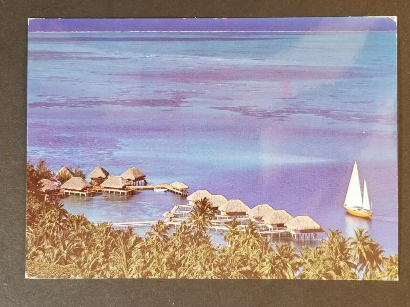 1984 FAAA Tahiti Pacific Palisades California Scenic Real Photo Postcard Cover 